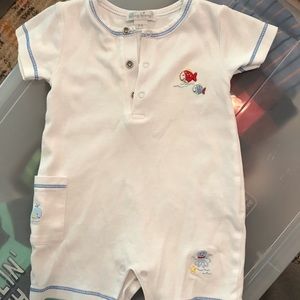 Lot of 8 summer newborn and 0-3 month boys clothes